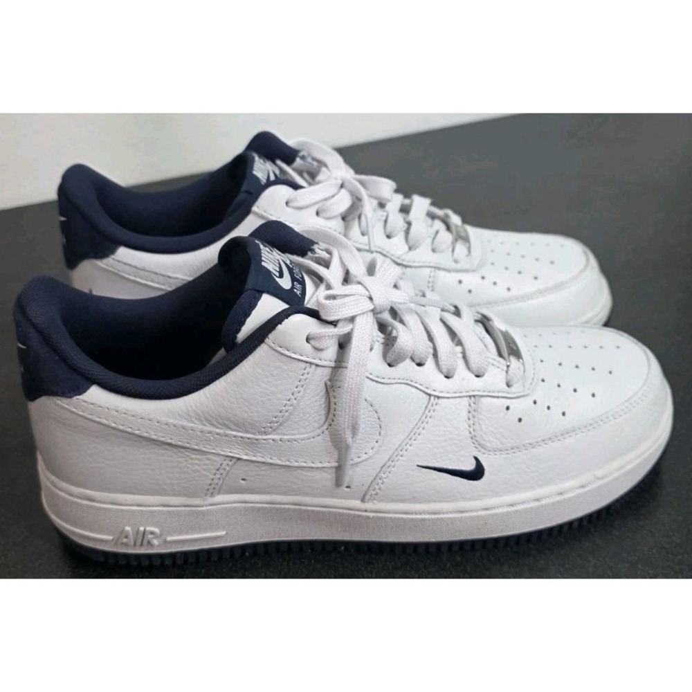 Nike Air Force 1 Low Shoes Photon Dust Obsidian HM9483-001 Men 9.5 White Navy